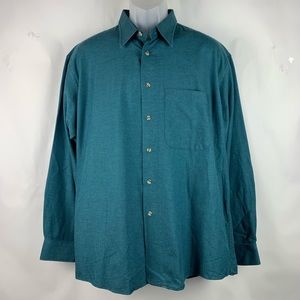 Burberry's Men's Blue Classic Fit Size- L Shirt